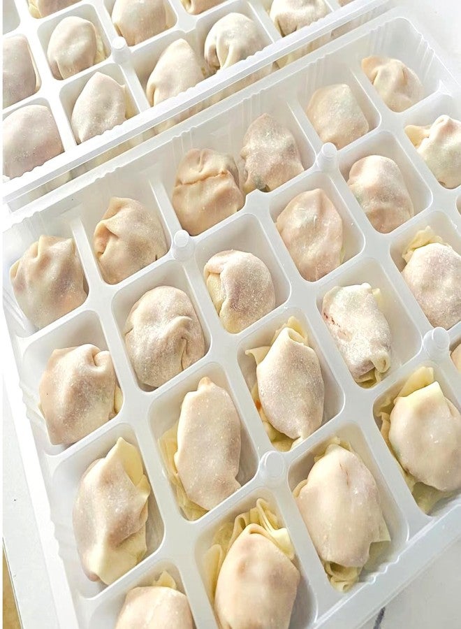 HOLIDYOYO Dumpling Box Set with Lids 10-Pack Clear Plastic Freezer Containers for Wonton Storage Food Preservation Kitchen Organization - Image 4